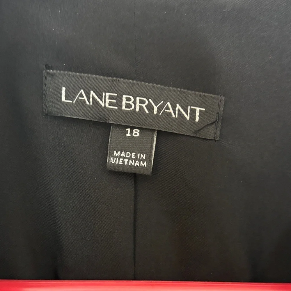 NWOT Lane Bryant Black and Tan Patterned Blazer - Picture 2 of 15